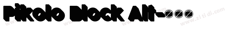 Pikolo Block Alt字体转换